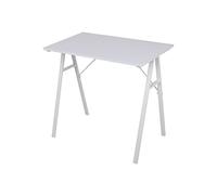 Rebecca Mobili Escritorio Moderno, Mesa Gaming Blanco, Acero Ennoblecido MDF, Estación de Trabajo con Soporte para PC - Medidas AxANxF: 74 x 80 x 50 cm - Art. RE6709