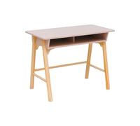 Rebecca Mobili Escritorio para Habitación Infantil, Mesa de Juego para Niños, Rosa Marrón, MDF Pino, con Compartimento de Almacenaje, para Lectura - Dimensiones AxAnxFon: 70 x 90 x 50 cm - Art. RE7135