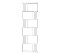 Mobili Rebecca Biblioteca con 6 estantes en mdf blanca