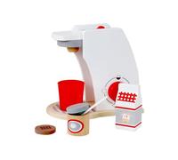 Rebecca Mobili Máquina de café para niños, juego de máquina de café de madera con accesorios, juguete Montessoriano, juguetes educativos, para niños de 3 a 4 y 5 años, idea de regalo para niños - Art.