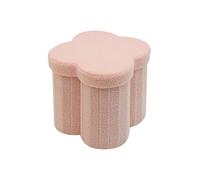 Rebecca Mobili Pouf de Almacenamiento para Habitación Infantil, Pouf Plegable, Rosa, Tela de Poliéster MDF, Acolchado, con Tapa - Medidas AxAnxFon: 40 x 40 x 40 cm - Art. RE7064