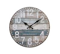 Rebecca Mobili Reloj Decorativo, Relojes de Pared, Estilo rústico, analógico, para salón - Medidas Ø 33,8 cm x P 4 cm (AxANxF) - Art. RE6144