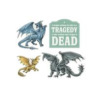 Rebecca Yarros's Fourth Wing: Dragons of Navarre Stickers - Sticker Set of 4