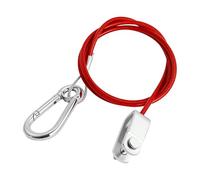 REBECCAGIBSON 1 m rojo remolque cuerda de rasgado con cabeza de tenedor, cuerda de freno de emergencia, cuerda de freno y rasgado, alta resistencia y resistencia al desgaste, para una ejecución