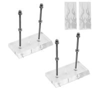 REBECCAGIBSON 2 Piezas Soporte Pared Monopatín, Soporte Transparente Monopatín, Pantalla Monopatín con 1 Pegatinas,Acrílico Colgar Pared Soporte,Colgador de monopatín,para exhibición