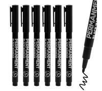 REBECCAGIBSON 6 Piezas Punta 2-3 mm Lápices Retoque negros,Resistentes al agua Rotuladores permanentes,Ofrecen una cobertura opaca Rotuladores,Ergonomía Rotuladores,para cartón, madera