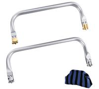 REBECCAHOWARD 2 unidades de 250 x 95 mm y 220 x 90 mm. Bolsa de aluminio con asa y asa interior tubular en forma de beso, cierre de marco, bolsa de almuerzo artesanal, para clutch, bolsas de ganchillo