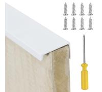 REBECCAHOWARD 4 tiradores de armario ocultos con un destornillador en cruz, tiradores de muebles de aluminio modernos, modernos pomos de puerta de borde rectángulo, para muebles, tiradores de cocina