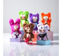 Rebel Bear Serie "Find A Bag Blind Bag" - Figuras de peluche, coloridas figuras de anime, muñecos coleccionables con disfraces de animales, juguete de acción de vinilo, varios personajes, cajas ciegas