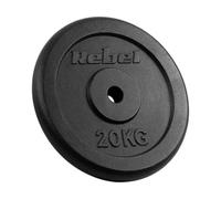 Rebel Carga de Hierro Fundido 20 kg Agujero 31 mm Placa Clásica RBA-2131