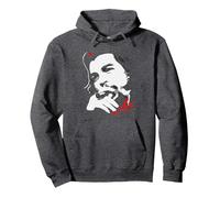 Rebel Cuban Guerrilla Revolution Vintage Che Guevara Sudadera con Capucha, Unisex para Adultos, Jaspeado Oscuro, L