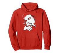 Rebel Cuban Guerrilla Revolution Vintage Che Guevara Sudadera con Capucha, Unisex para Adultos, Rojo, L