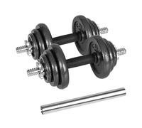 Rebel Electro Juego de 20 kg con mancuernas de hierro fundido en maleta con grifo ajustable RBA-2327-20