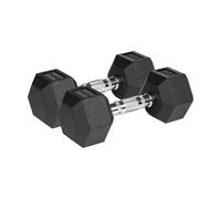 Rebel Electro Mancuernas de hierro fundido engomadas hexagonales HEX 2 x 7,5 kg RBA-2325-07,5