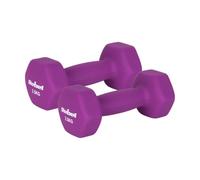 Rebel Electro Pesas de neopreno de hierro fundido 2 x 2,5 kg