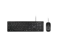 Rebel Electro Set Teclado y ratón Óptico Alámbrico WDS200 USB 2.0 KOM1027