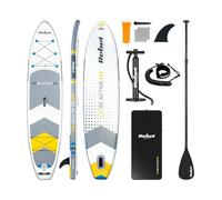 Rebel Electro Tabla de Sup Inflable de Natación Drop-Stitch 350 cm Juego de Remo Bomba Mochila RBA-4500-WH
