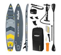 Rebel Electro Tabla de Sup Pro Touring Inflable con Asiento de natación Drop-Stitch 381 cm Kit de Paleta Bomba Mochila RBA-4512