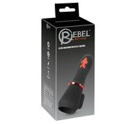 Rebel Glans Masturbador con 2 Negro/Rojo 16,9 cm