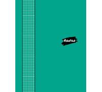 Rebel Ink: Quad Ruled Notebook: 8 1/2 x 11 Inches | White Paper | 222 Pages of Precision to Grid Your Genius! | 5x5 (5 Squares Per Inch) with Crisp ... White Background | Caribbean Green Cover
