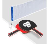 Rebel Juego de Raquetas de Tenis de Mesa con Malla 2 Raquetas 3 Pelotas RBA-4002