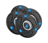Rebel Kit de Carga de Hierro Fundido Gomado 4x1,25 kg Olímpico Agujero 51 mm RBA-2107