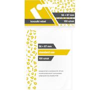 Rebel Standard Usa Fundas para Tarjetas Transparentes, 56 x 87 mm, 100 Unidades