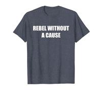 Rebelde sin Causa Camiseta, Hombre, Azul Jaspeado, XL