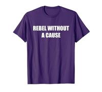 Rebelde sin Causa Camiseta, Hombre, Morado, 3XL