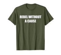Rebelde sin Causa Camiseta, Hombre, Verde Oliva, XL
