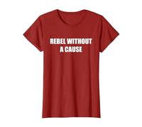 Rebelde sin Causa Camiseta, Mujer, Arándano, XXL