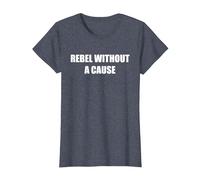 Rebelde sin Causa Camiseta, Mujer, Azul Jaspeado, S