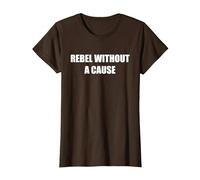 Rebelde sin Causa Camiseta, Mujer, Marrón, L