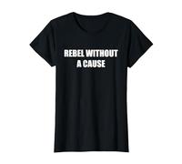 Rebelde sin Causa Camiseta, Mujer, Negro, L
