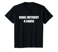 Rebelde sin Causa Camiseta, Niños, Negro, 10 años