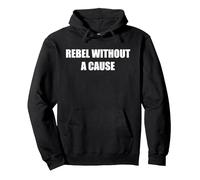 Rebelde sin Causa Sudadera con Capucha, Unisex para Adultos, Negro, S
