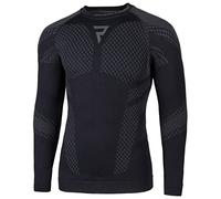 REBELHORN Active II Camiseta Térmica Hombre | Manga Larga | Ropa Interior Termoactivo | Camisa Funcional | Absorción de Humedad | Transpirable | Zonas de Compresión | Ropa de Moto Térmica