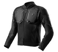 Rebelhorn Borg 2 Chaqueta Textil de Motocicleta Impermeable, negro, Talla 5XL