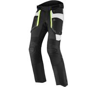 Rebelhorn Borg Pantalones Textiles para Motocicletas, negro-blanco-amarillo, tamaño 5XL para Hombres