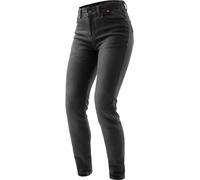 Rebelhorn Bronco Vaqueros de moto para mujer, negro deslavado, Talla 26/30