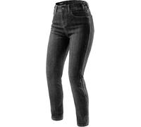 Rebelhorn Classic Vaqueros de moto para mujer, negro deslavado, Talla 32/28