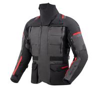Chaqueta de moto Rebelhorn Cubby V negra-antracita-roja M
