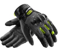 Rebelhorn Defender Guantes de moto, negro-gris-amarillo, tamaño M para Hombres