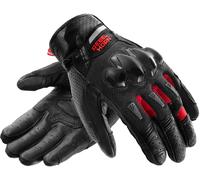 Rebelhorn Defender Guantes de moto, negro-rojo, tamaño XL para Hombres