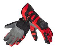 REBELHORN Fighter Guantes de Moto para Hombres Piel de Canguro y Cabra Paneles de SuperFabric Perforación Soporte de pantalla táctil
