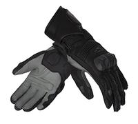 REBELHORN Fighter Guantes de Moto para Hombres Piel de Canguro y Cabra Paneles de SuperFabric Perforación Soporte de pantalla táctil