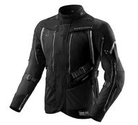 REBELHORN Hardy 3.0 Chaqueta de Moto Hombre | Textil | Protectores de Codos, Hombros y Espalda Nivel 2 | Membrana HydraShield PRO In&Out | Paneles de Ventilación | Chaleco Aislante