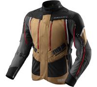 Rebelhorn Hardy 3.0 Chaqueta Textil de Motocicleta Impermeable, Arena/Gris, Talla 4XL