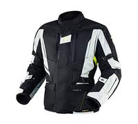 Rebelhorn Hardy II Chaqueta textil para motocicletas, negro-gris-amarillo, tamaño M
