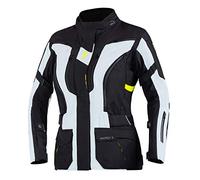 REBELHORN Hardy II Chaqueta de motocicleta para Mujer 3 capas Impermeable Membrana transpirable Nivel CE 2 Protectores de codo y hombro Elementos reflectantes Neopreno Bolsillo para teléfono móvil